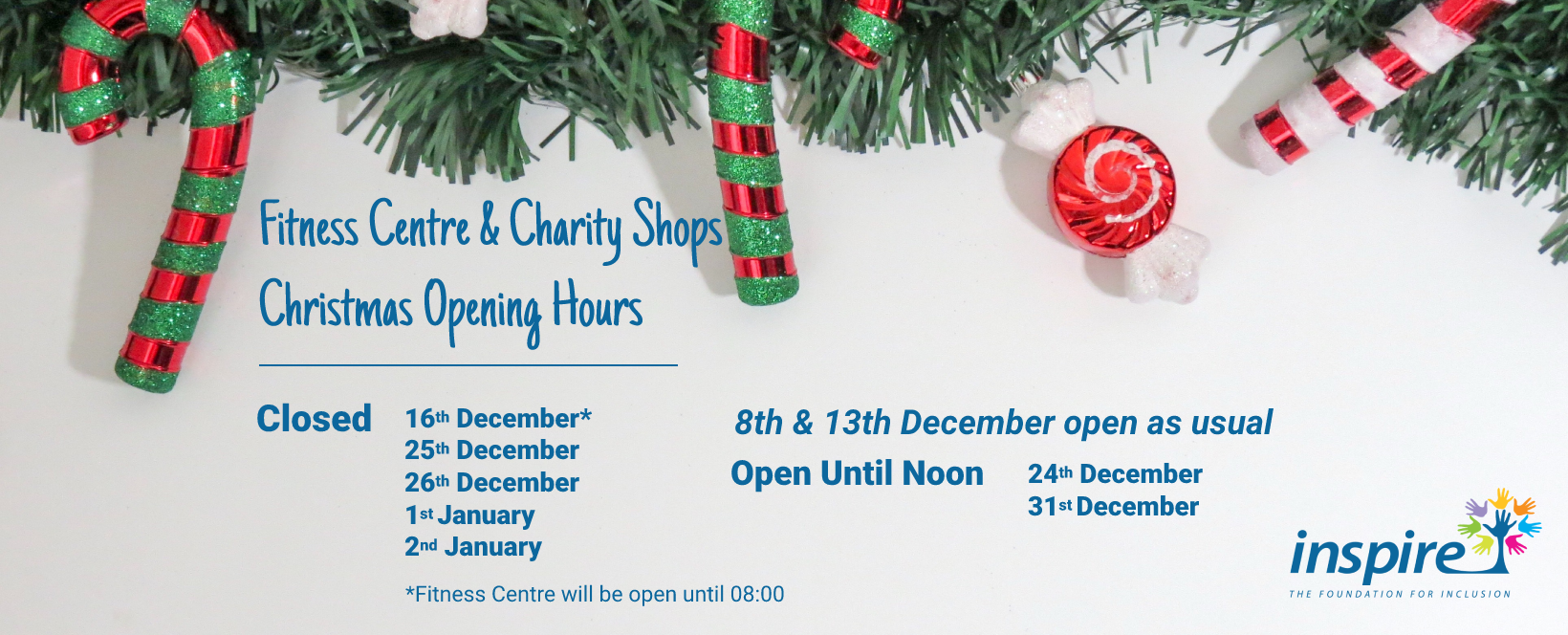 Festive Season Opening Hours