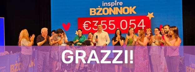 Inspire Foundation’s ‘Inspire Bżonnok’ Telethon Raises €355,054 for Centru Stubbs